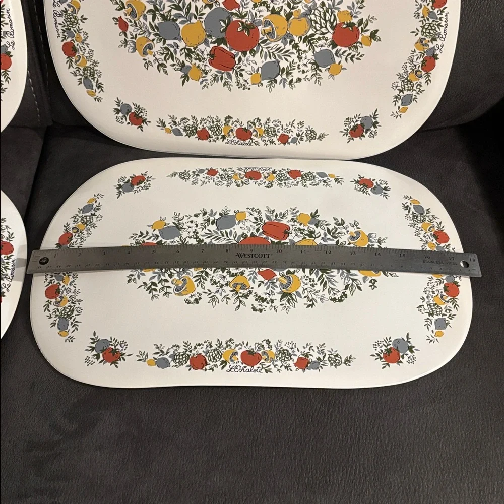 Vintage Corning Corelle SPICE OF LIFE Placemats Vinyl Foam 4pc Set NEW Taiwan
